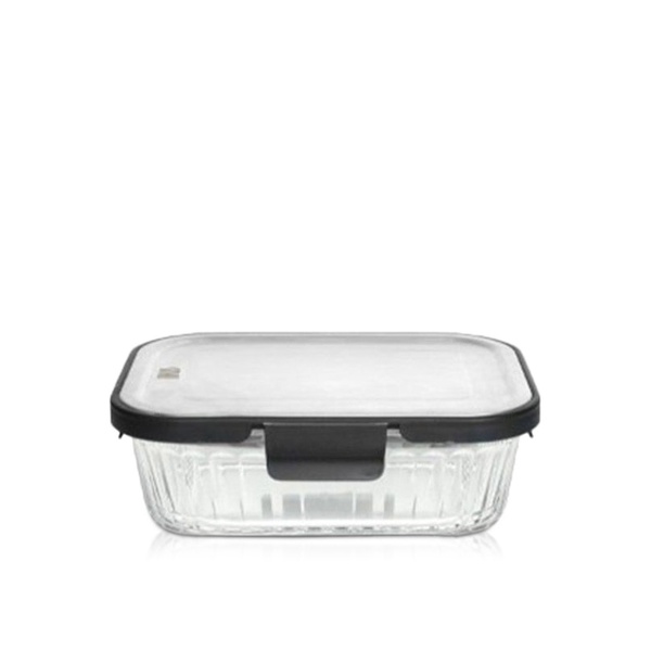 Iris Barcelona Lunchbox Glass Stainless Steel Lid 1l