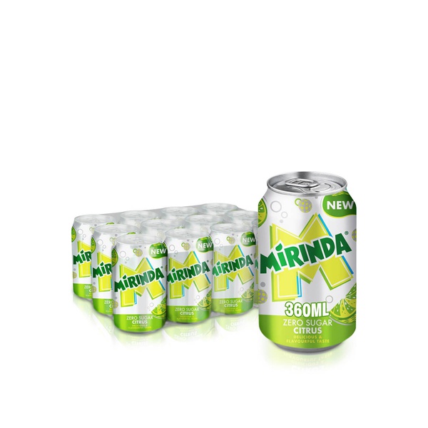 Mirinda Citrus Zero Can 360ml x 12