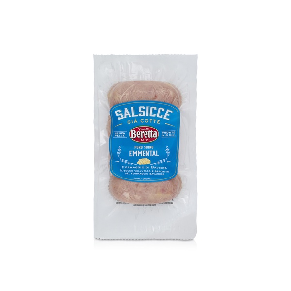 Fratelli Beretta Cooked Pure Pork Sausages with Emmental Cheese 180 g