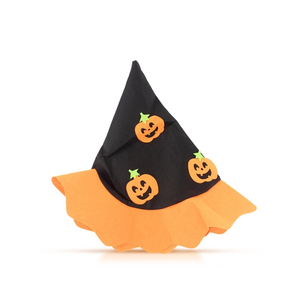 Party Magic Pumpkin Felt Witch Hat