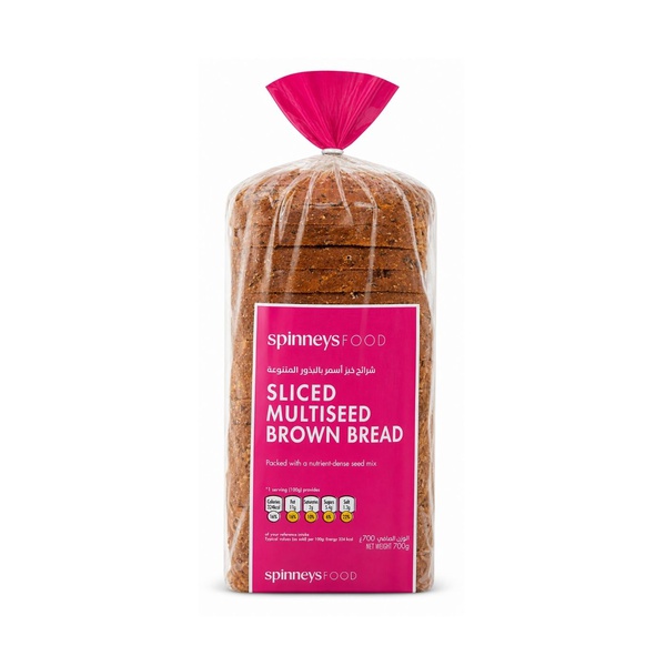 Spinneysfood Sliced Multiseed Brown Bread 700g