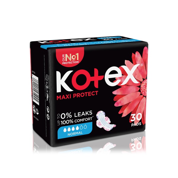 Kotex Maxi Protect Normal Pads with Wings 30s