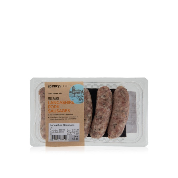 Spinneysfood Free Range Lancashire Sausages