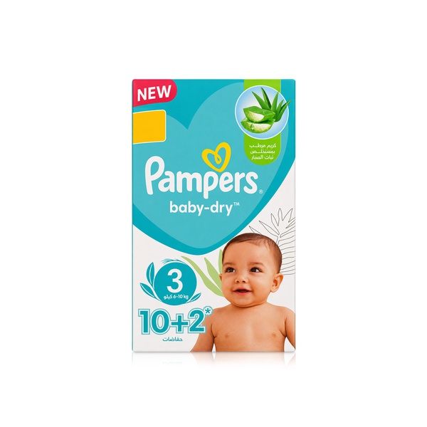 Pampers Baby-Dry Size 3 Diapers x 12 (6-10kg)