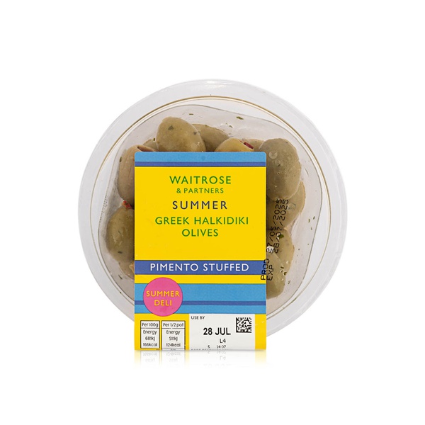 Waitrose Pimiento Stuffed Olives 150g