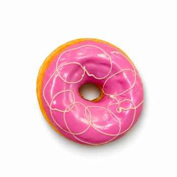 Large Strawberry Donut