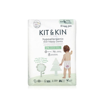 Kit & Kin Eco Pull Ups Size 4 Maxi - 22 Pack