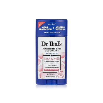 Dr Teal's Aluminum Free Deodorant Rose & Milk 75g