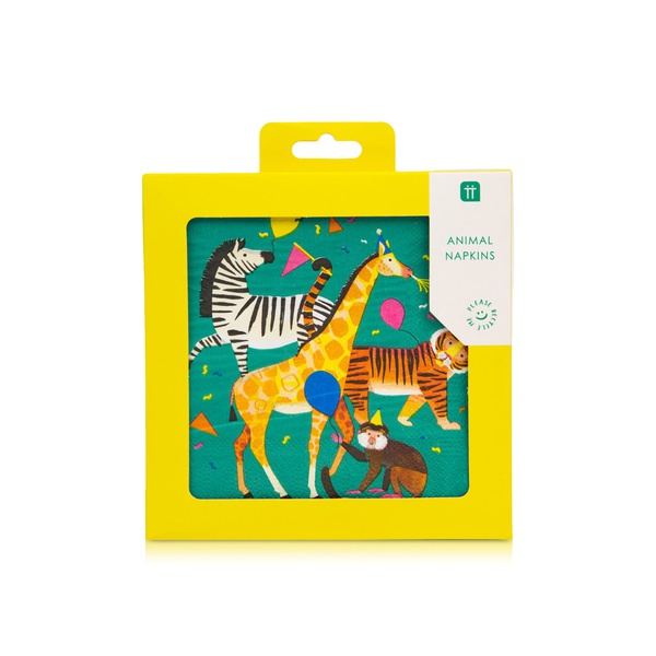 Talking Tables Party Animals Paper Napkins 33cm x20