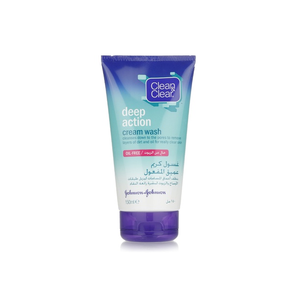 اشتري Clean & Clear Deep Action cream wash 150ml في الامارات