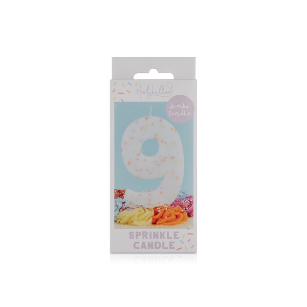 Hootyballoo Sprinkle Candle Number 9