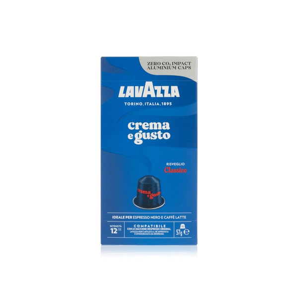 Buy Lavazza crema e gusto classico aluminium coffee capsules pack of 10 57g in UAE