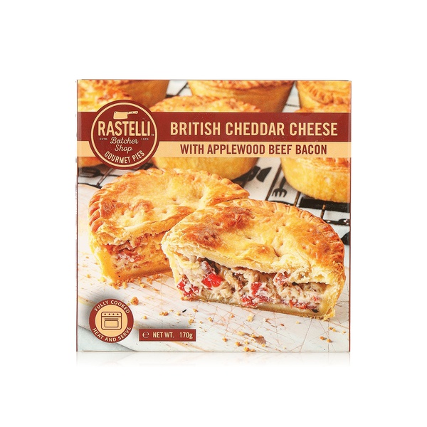 Rastelli Frozen Cheddar And Beef Bacon Pie 170G