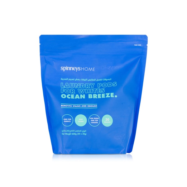 Spinneyshome Laundry Pods for Whites Ocean Breeze x 30
