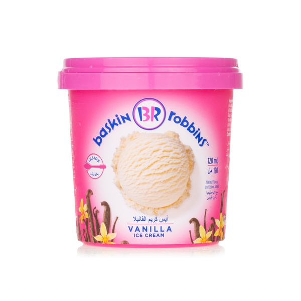 Buy Baskin Robbins vanilla ice cream 120ml in UAE
