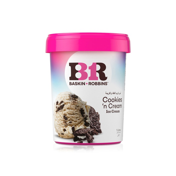 Baskin Robbins Cookies N Cream Ice Cream 1 Litre