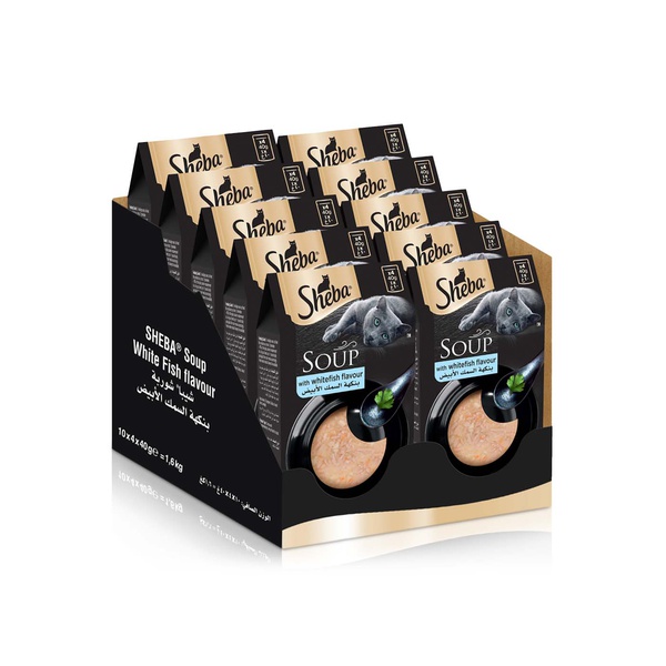 Sheba White Fish Soup Cat Food 40g x4