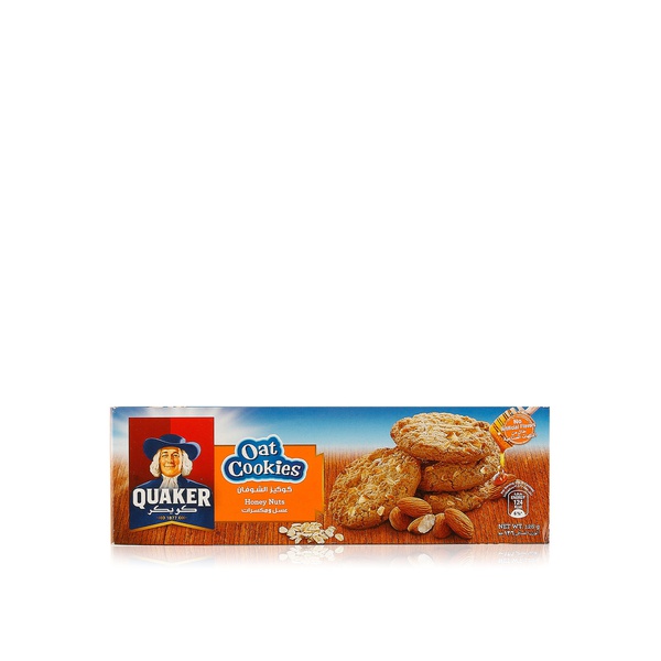 Quaker oat cookies with honey nuts 126g - Spinneys UAE