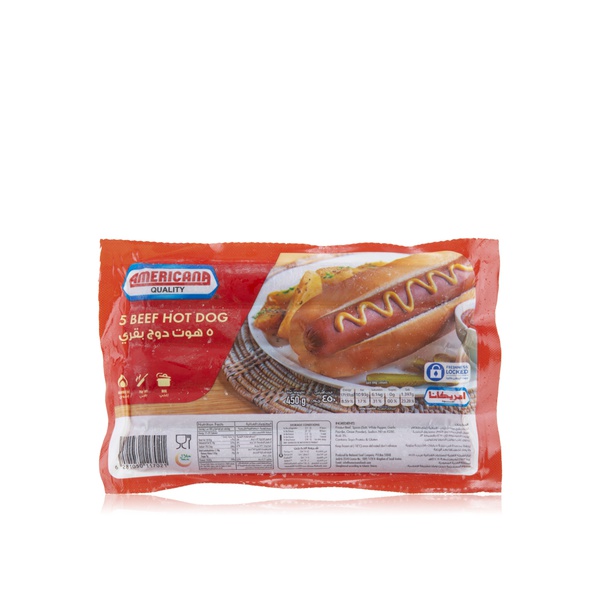 Buy Americana beef hot dogs 450g in UAE