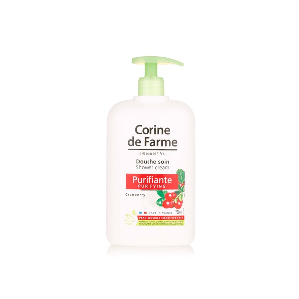 Buy Corine de Farme shower cream cranberry 750ml in UAE