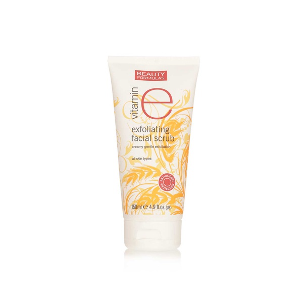 Buy Beauty Formulas vitamin E exfoliating face scrub150ml in UAE