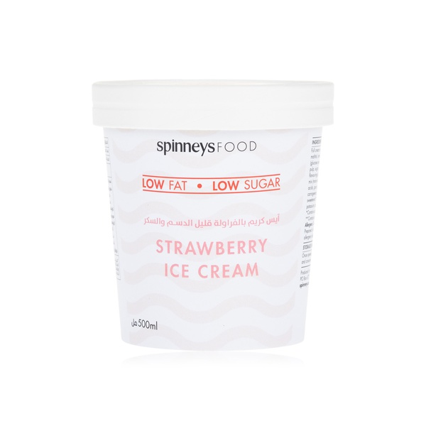 Spinneysfood Low Fat Low Sugar Strawberry Ice Cream 500Ml