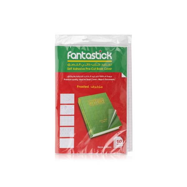 Fantastick Self Adhesive Pre-Cut Book Cover 10 Sheet