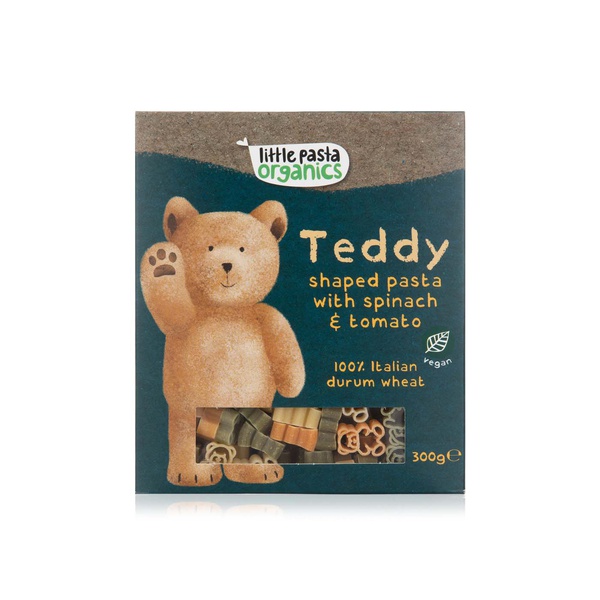 Buy Little Pasta Organics teddy bear shaped pasta 300g in UAE