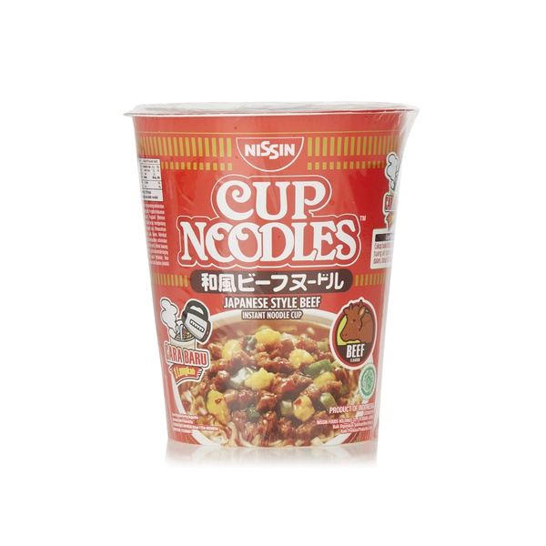 Buy Nissin cup noodles Japanese style beef 66g in UAE