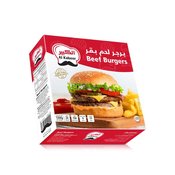 Al Kabeer Frozen Beef Burgers 1.2kg