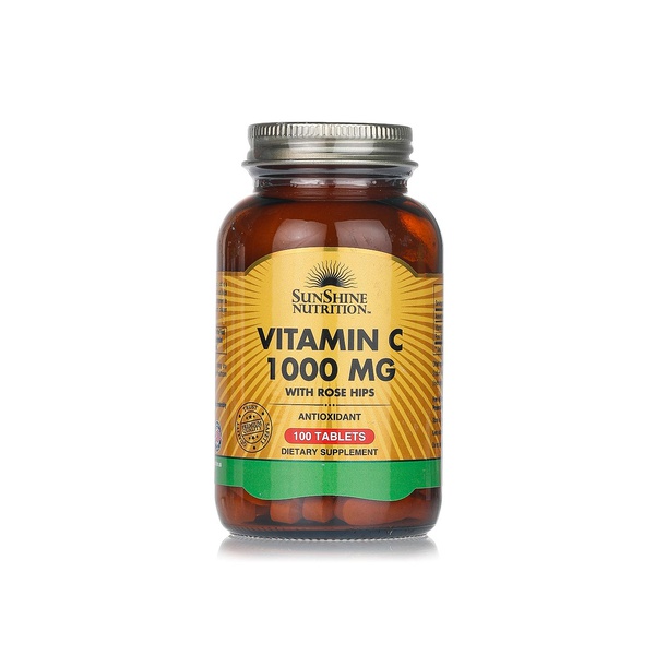 Sunshine Nutrition Vitamin C 1000mg with Rose Hips Tablets x 100