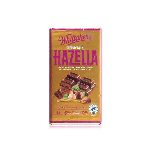 Whittaker's Creamy Milk Hazella Block 250g