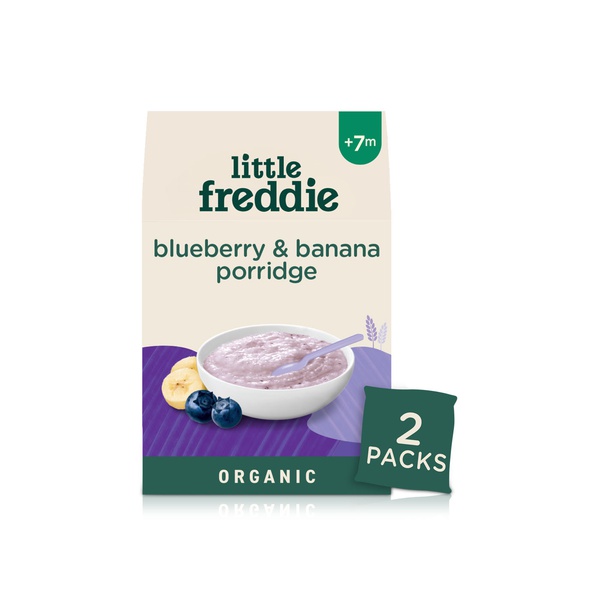 Little Freddie Organic Blueberry & Banana Porridge Baby Food Cereal (+7m) 160g