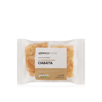 Spinneysfood 4 Sourdough Ciabatta 200g