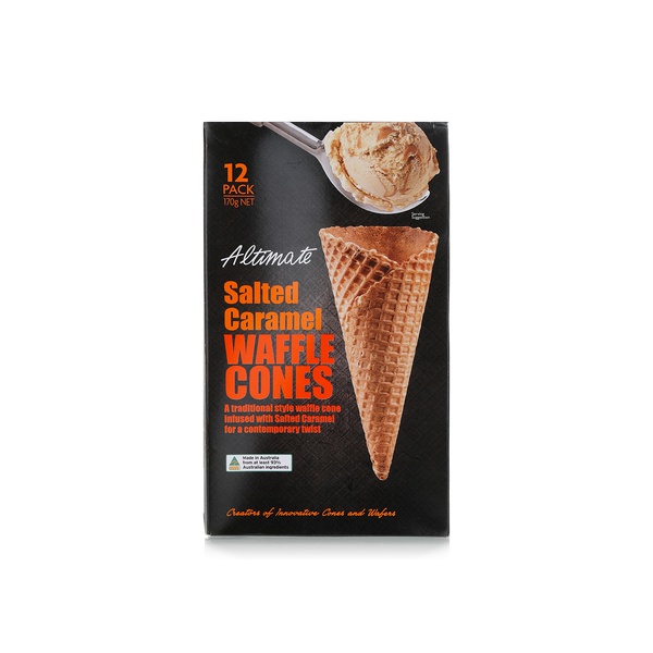 Altimate Salted Caramel Waffle Cones x 12