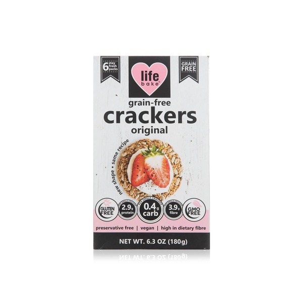 Life Bake Vegan Grain Free Original Crackers 180g