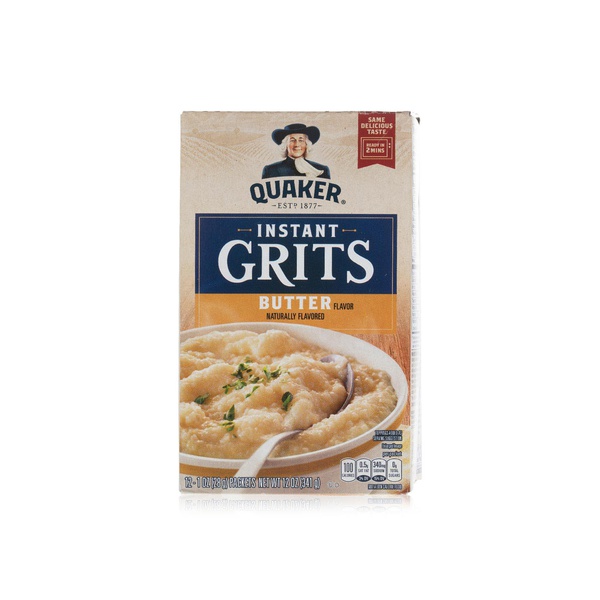 اشتري Quaker instant grits with butter 12 pack 280g في الامارات