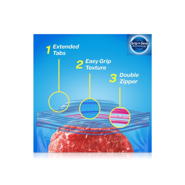 Ziploc Freezer Bags Quart Size 38 Pack