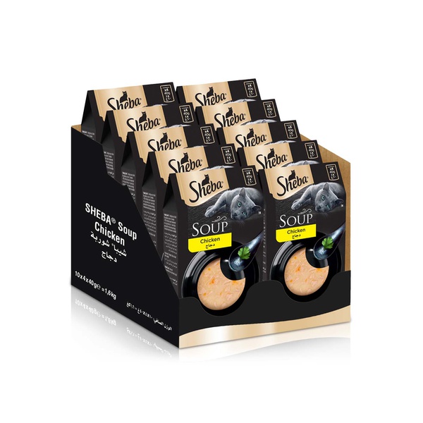 Sheba Chicken Soup Cat Food 40g x4