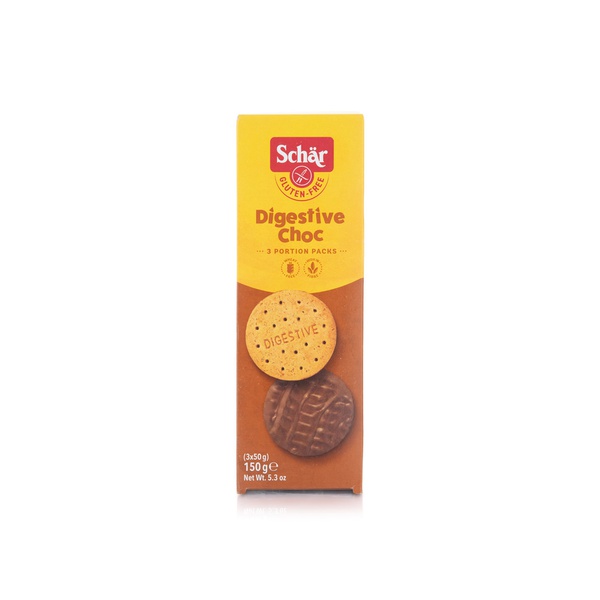 اشتري Schar gluten free chocolate digestive biscuits 150g في الامارات