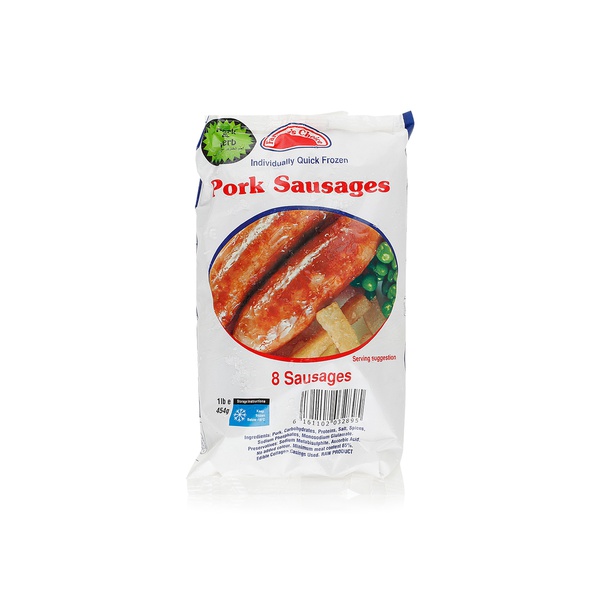 Farmer's Choice Frozen Pork & Herb Sausages X 8