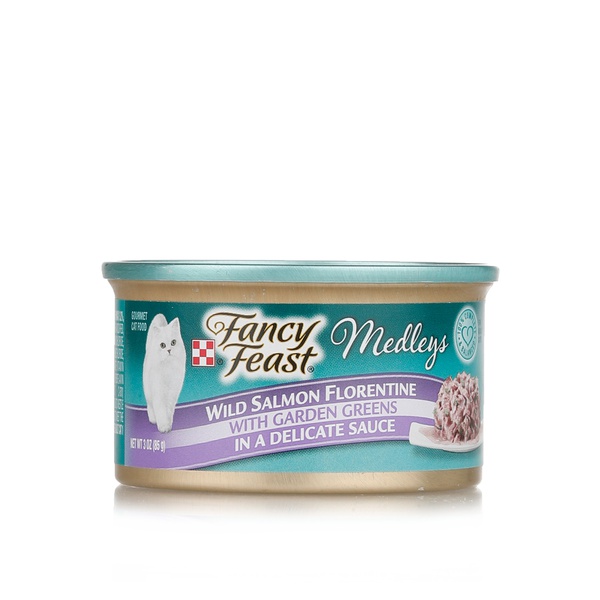 اشتري Fancy Feast Medleys salmon Florentine 85g في الامارات