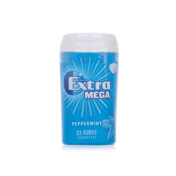 اشتري Wrigleys extra mega peppermint chewing gum sugar free bottle 51.5g في الامارات