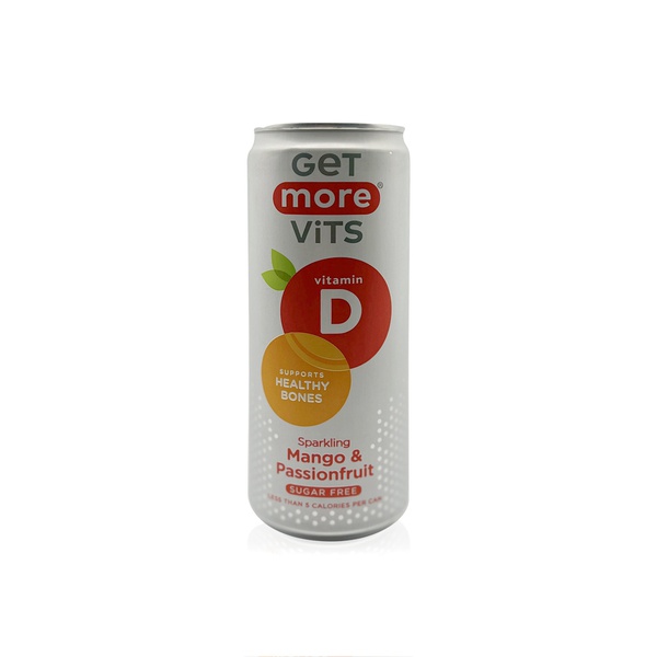 Buy Get More Vits vitamin D still mango and passionfruit drink 330ml in UAE