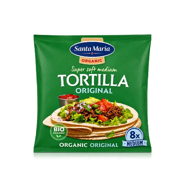 Santa Maria Organic Super Soft Medium Tortillas x8 320g