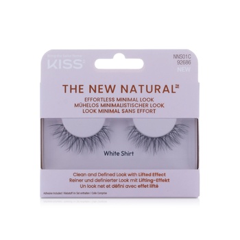 Kiss the new natural white shirt false eyelashes