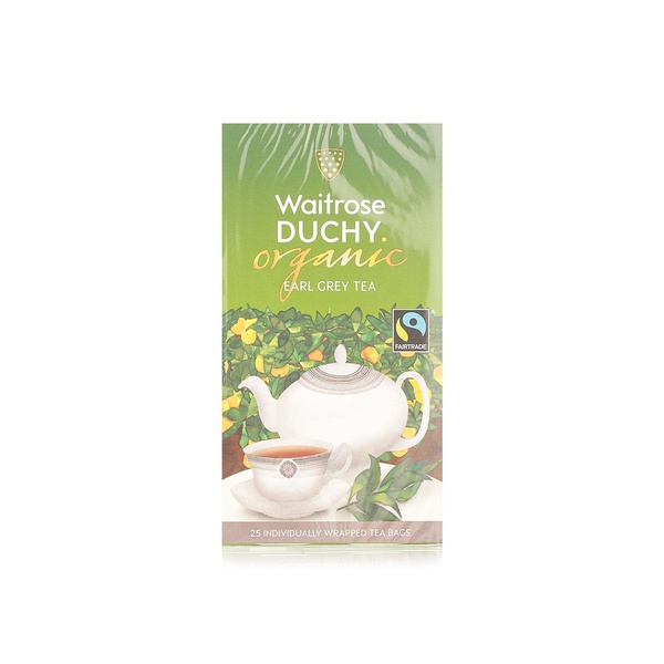 Buy Waitrose Duchy organic Earl Grey tea x25 62.5g in UAE