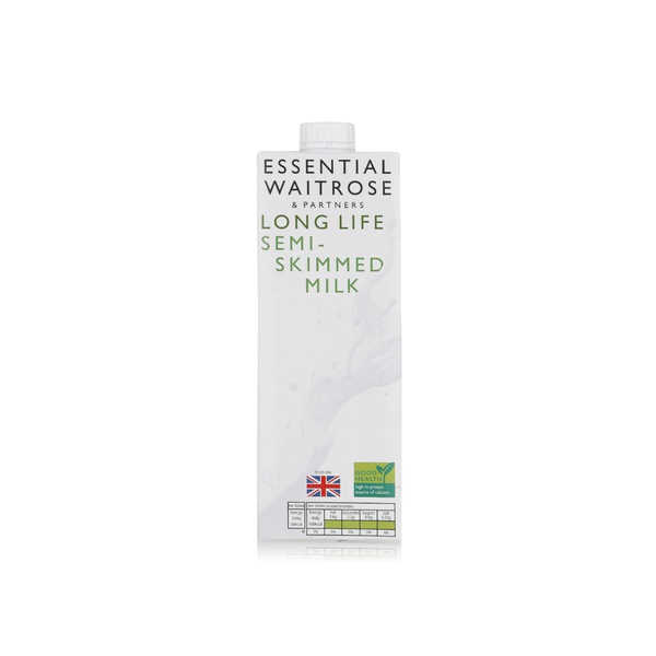 Waitrose Essential Long Life Semi Skimmed Milk 1 litre