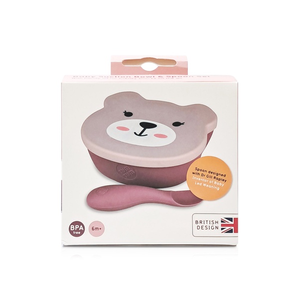 Tum Tum Bowl and Spoon Set Pink