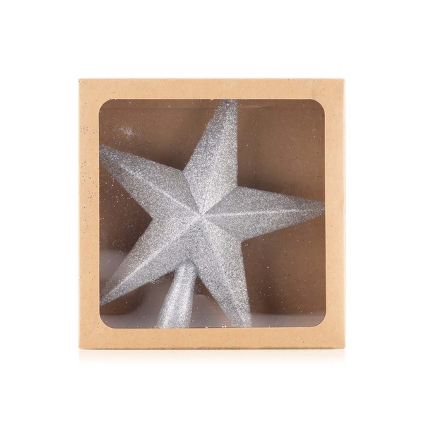 Premier Tree Topper Silver Star 20cm